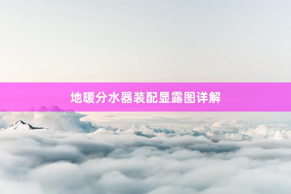 地暖分水器装配显露图详解